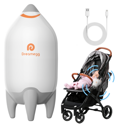 Dreamegg Stroller Rocker Baby Sleep Soother Portable Vibration Adjustable Speed and USB Rechargeable Baby Bouncer
